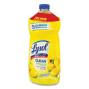 LYSOL Clean and Fresh Multi-Surface Cleaner, Sparkling Lemon and Sunflower Essence, 48 oz Bottle, 9/Carton