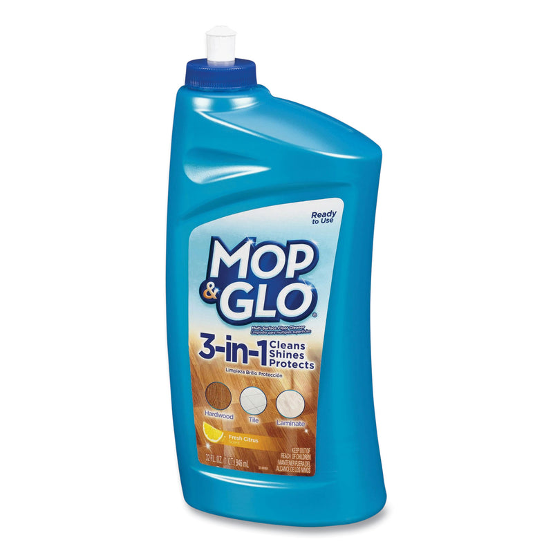 MOP & GLO Triple Action Floor Cleaner, Fresh Citrus Scent, 32 oz Bottle