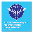 Tampax Pearl Tampons, Regular, 36/Box, 12 Box/Carton