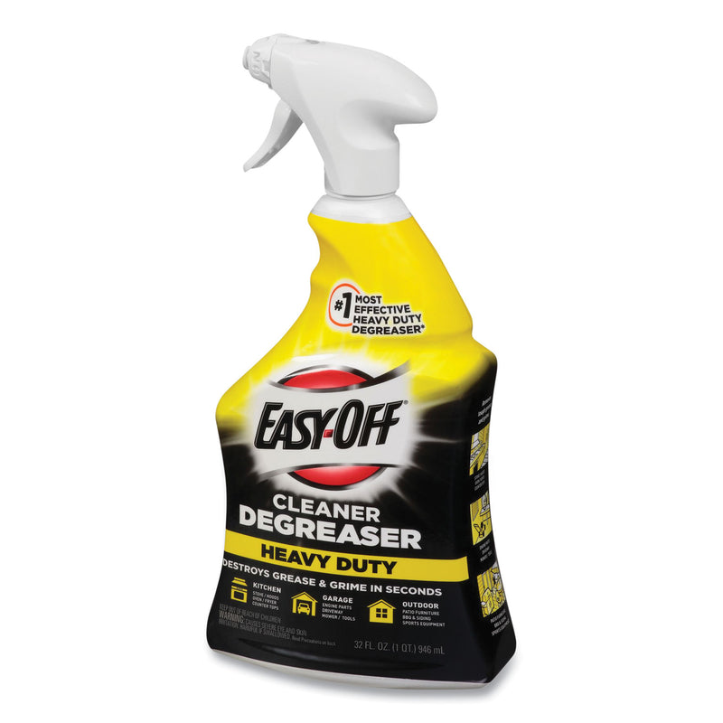 EASY-OFF Heavy Duty Cleaner Degreaser, 32 oz Spray Bottle
