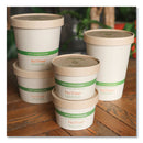 World Centric Paper Lids for Bowls, 3.6" Diameter, Kraft, 500/Carton