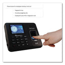 Acroprint BioTouch Time Clock and Badges Bundle, 10,000 Employees, Black