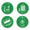 Air Wick Freshmatic Ultra Automatic Pure Starter Kit, 3.19 x 8.44 x 7.75, White/Gray, Tropical Flowers, 4/Carton