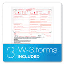 TOPS W-2 Tax Forms, Six-Part Carbonless, 5.5 x 8.5, 2/Page, (24) W-2s and (1) W-3
