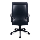 Tempur-Pedic 300 Leather High-Back Chair, Supports Up to 250 lb, 19.57" to 22.56" Seat Height, Black