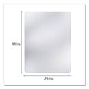 deflecto All Day Use Chair Mat - All Carpet Types, 36 x 48, Rectangular, Clear