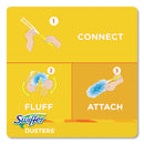 Swiffer Dusters Refill, Fiber Bristle, Light Blue, 18/Box