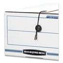 Bankers Box LIBERTY Plus Heavy-Duty Strength Storage Boxes, Letter Files, 12.25" x 24.13" x 10.75", White/Blue, 12/Carton