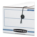 Bankers Box LIBERTY Plus Heavy-Duty Strength Storage Boxes, Legal Files, 15.25" x 24.13" x 10.75", White/Blue, 12/Carton
