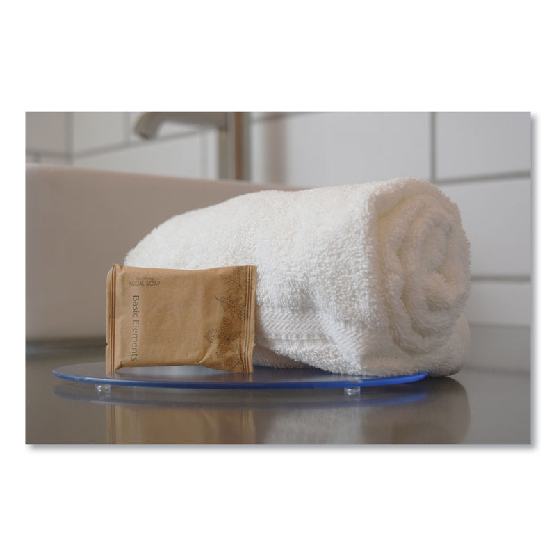 Basic Elements Facial Soap Bar, Clean Scent, 0.71 oz Box, 500/Carton