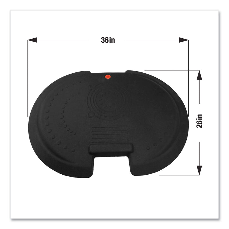 Floortex AFS-TEX 5000 Anti-Fatigue Mat, Bespoke, 26 x 36, Midnight Black