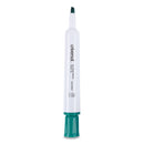 Universal Dry Erase Marker, Broad Chisel Tip, Green, Dozen