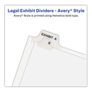Avery Preprinted Legal Exhibit Side Tab Index Dividers, Avery Style, 10-Tab, 68, 11 x 8.5, White, 25/Pack, (1068)