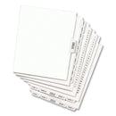 Avery Preprinted Legal Exhibit Side Tab Index Dividers, Avery Style, 10-Tab, 78, 11 x 8.5, White, 25/Pack, (1078)