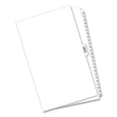 Avery Preprinted Legal Exhibit Side Tab Index Dividers, Avery Style, 26-Tab, 26 to 50, 14 x 8.5, White, 1 Set