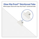 Avery Preprinted Legal Exhibit Side Tab Index Dividers, Avery Style, 10-Tab, 72, 11 x 8.5, White, 25/Pack, (1072)