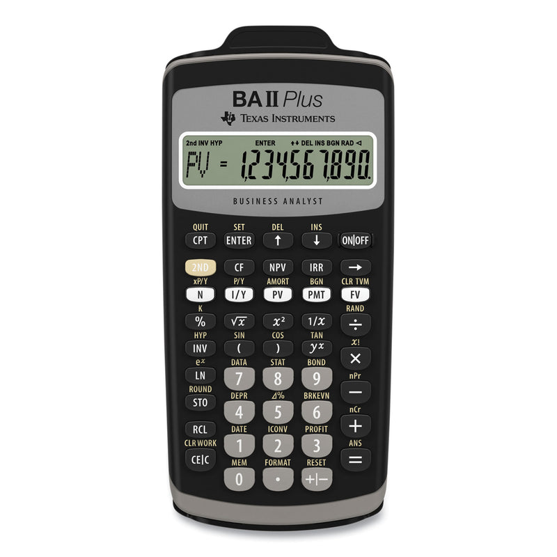 Texas Instruments BAIIPlus Financial Calculator, 10-Digit LCD