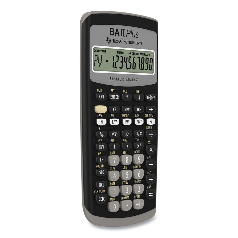 Texas Instruments BAIIPlus Financial Calculator, 10-Digit LCD