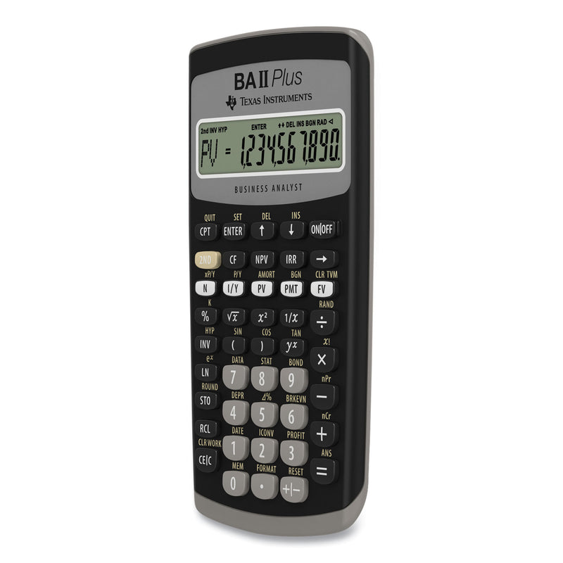 Texas Instruments BAIIPlus Financial Calculator, 10-Digit LCD