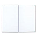 National Emerald Series Account Book, Green Cover, 12.25 x 7.25 Sheets, 300 Sheets/Book