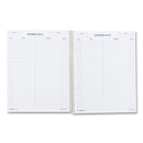 Rediform Wirebound Call Register, 8.5 x 11, 1/Page, 3.700 Forms