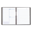 Blueline NotePro Undated Daily Planner, 10.75 x 8.5, Black Cover, Undated