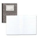 National Composition Book, Wide/Legal Rule, Black Marble Cover, 10 x 7.88, 80 Sheets
