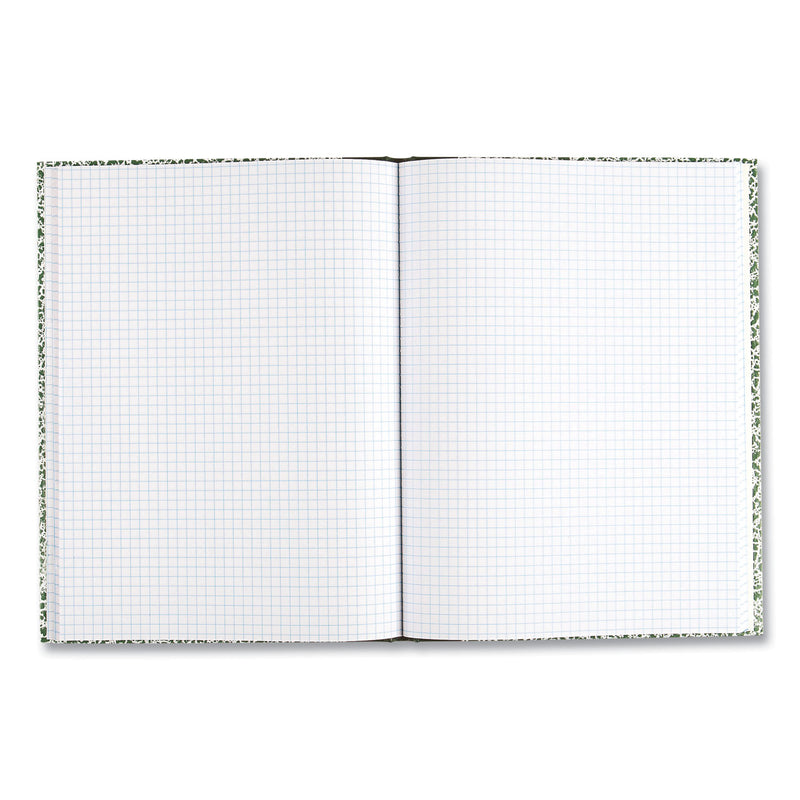 National Lab Notebook, Quadrille Rule, Green Marble Cover, 10.13 x 7.88, 96 Sheets