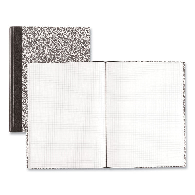 National Lab Notebook, Quadrille Rule, Green Marble Cover, 10.13 x 7.88, 96 Sheets