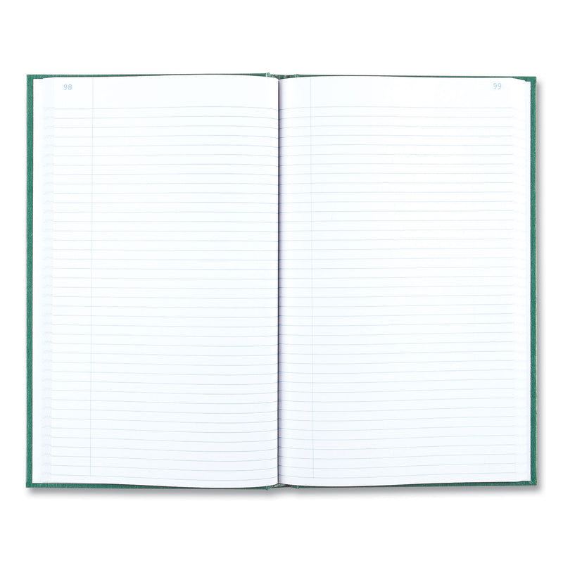 National Emerald Series Account Book, Green Cover, 12.25 x 7.25 Sheets, 500 Sheets/Book