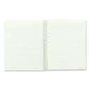 National Single-Subject Wirebound Notebooks, 1 Subject, Narrow Rule, Brown Cover, 8.25 x 6.88, 80 Eye-Ease Green Sheets