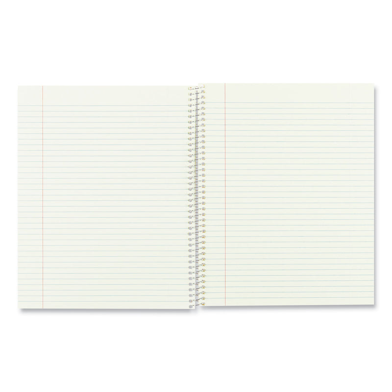 National Single-Subject Wirebound Notebooks, 1 Subject, Narrow Rule, Brown Cover, 10 x 8, 80 Eye-Ease Green Sheets