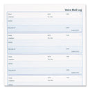 Rediform Voice Mail Wirebound Log Books, 8 x 10.63, 5/Page, 500 Forms