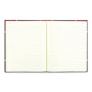 National Texthide Eye-Ease Record Book, Black/Burgundy/Gold Cover, 10.38 x 8.38 Sheets, 300 Sheets/Book