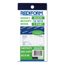 Rediform Small Money Receipt Book, Two-Part Carbonless, 5 x 2.75,  1/Page, 50 Forms