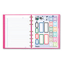 Blueline Pink Ribbon NotePro Notebook, 1 Subject, Narrow Rule, Bright Pink Cover, 9.25 x 7.25, 75 Sheets