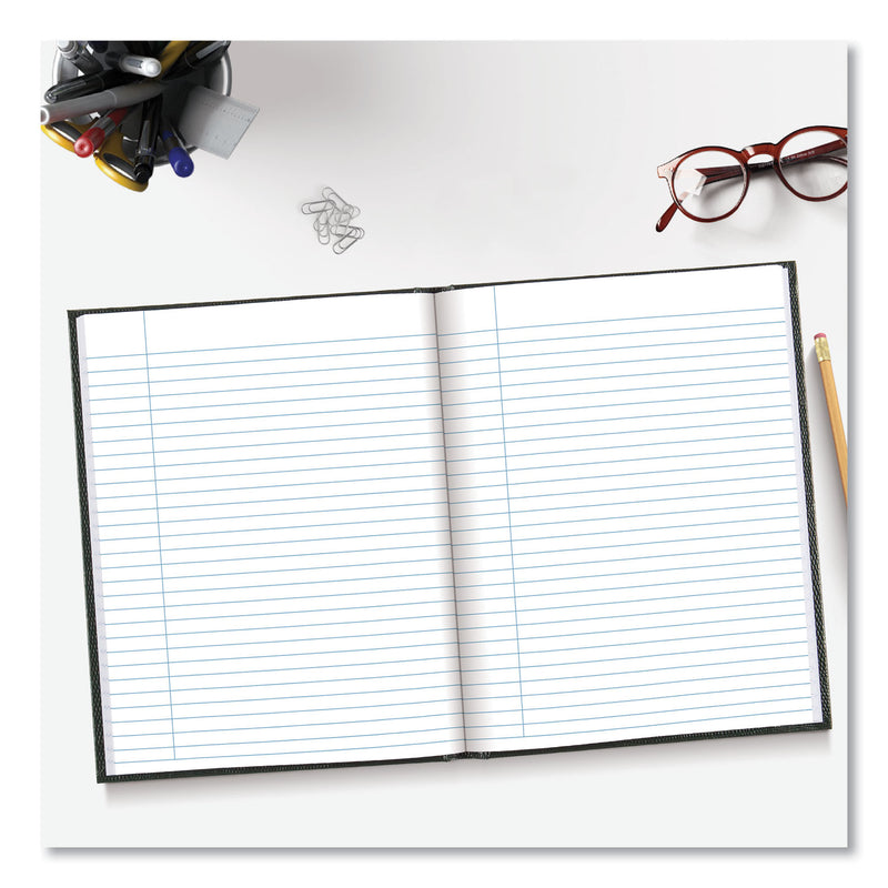 Blueline Executive Notebook, 1 Subject, Medium/College Rule, Black Cover, 9.25 x 7.25, 150 Sheets