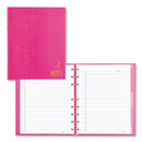 Blueline Pink Ribbon NotePro Notebook, 1 Subject, Narrow Rule, Bright Pink Cover, 9.25 x 7.25, 75 Sheets