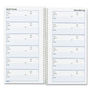 Rediform Voice Mail Wirebound Log Books, 5.63 x 10.63, 6/Page, 600 Forms