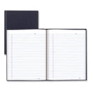 Blueline Business Notebook with Self-Adhesive Labels, 1 Subject, Medium/College Rule, Blue Cover, 9.25 x 7.25, 192 Sheets