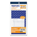 Rediform Material Requisition Book, Two-Part Carbonless, 7.88 x 4.25, 1/Page, 50 Forms