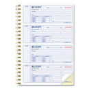 Rediform Money Receipt Book, Two-Part Carbonless, 7 x 2.75, 4/Page, 300 Forms