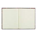 National Texthide Eye-Ease Record Book, Black/Burgundy/Gold Cover, 10.38 x 8.38 Sheets, 150 Sheets/Book