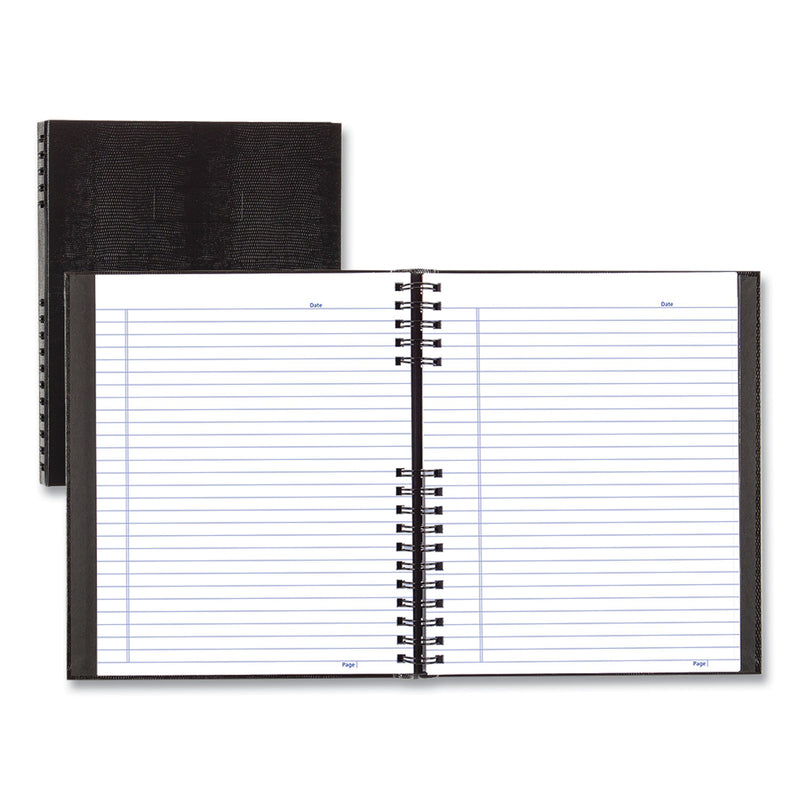Blueline NotePro Notebook, 1 Subject, Medium/College Rule, Black Cover, 11 x 8.5, 150 Sheets