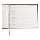 National Hardcover Visitor Register Book, Black Cover, 9.78 x 8.5 Sheets, 128 Sheets/Book
