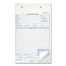 Rediform Job Work Order Book, Two-Part Carbonless, 5.5 x 8.5, 1/Page, 50 Forms