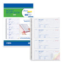 Rediform Money Receipt Book, Three-Part Carbonless, 7 x 2.75, 4/Page, 100 Forms