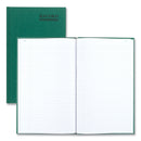National Emerald Series Account Book, Green Cover, 12.25 x 7.25 Sheets, 150 Sheets/Book