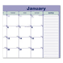 Blueline Monthly Desk Pad Calendar, 21.25 x 16, White/Blue/Green Sheets, Black Binding, Black Corners, 12-Month (Jan to Dec): 2023