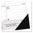 Blueline Academic Monthly Desk Pad Calendar, 22 x 17, White/Blue/Gray Sheets, Black Binding/Corners, 13-Month (July-July): 2022-2023